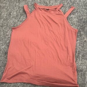 SHEIN Dusty Pink Double Strap Tank Top